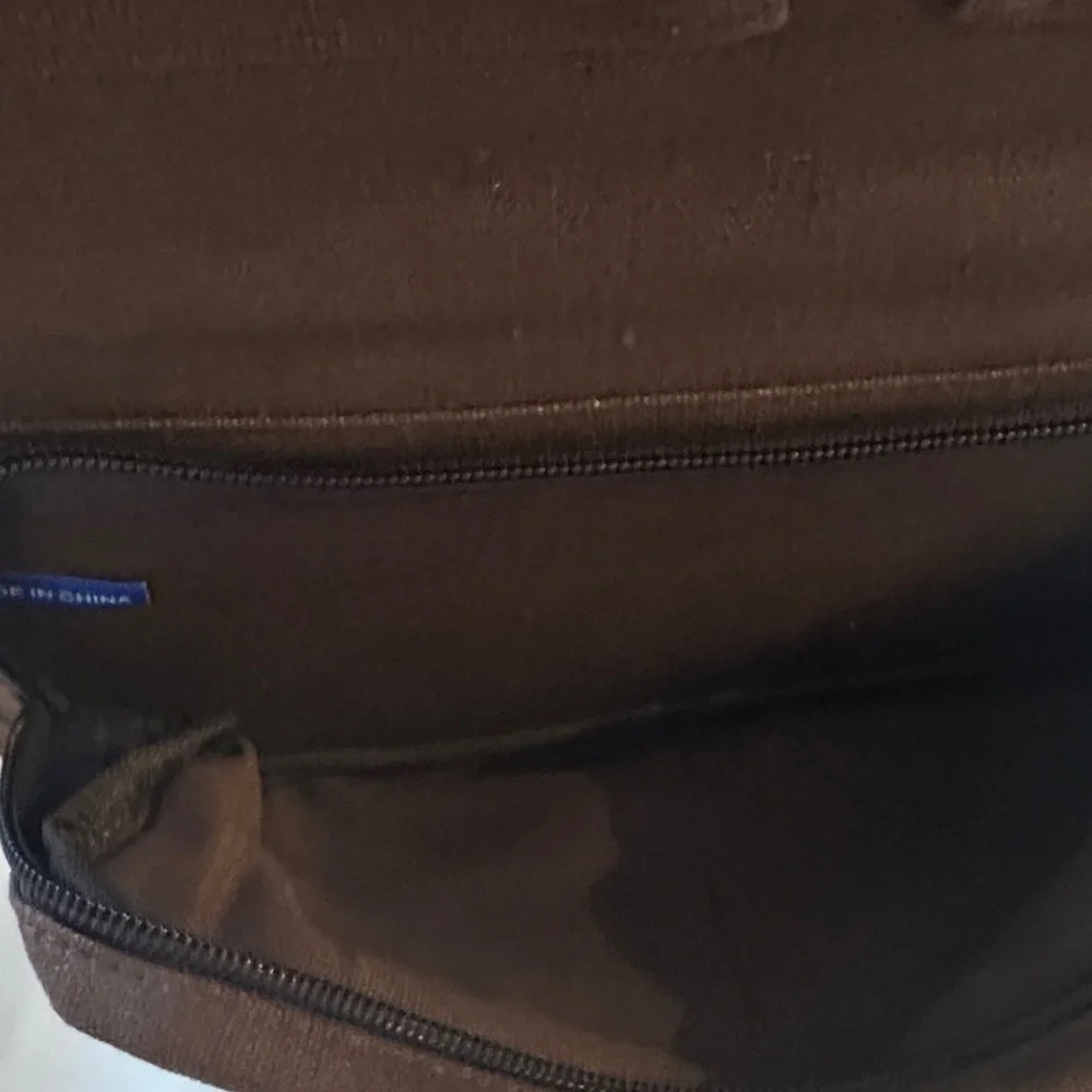 Chaps Brown Canvas toiletries bag preowned